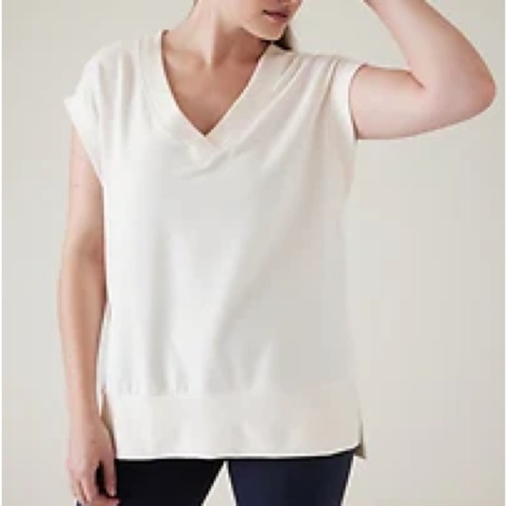 Retroterry V-Neck Sweatshirt Tee